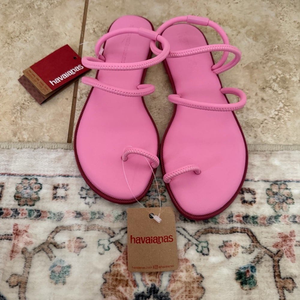 New havaianas Una Pitanga Sandal pink size 8 - Picture 4 of 8